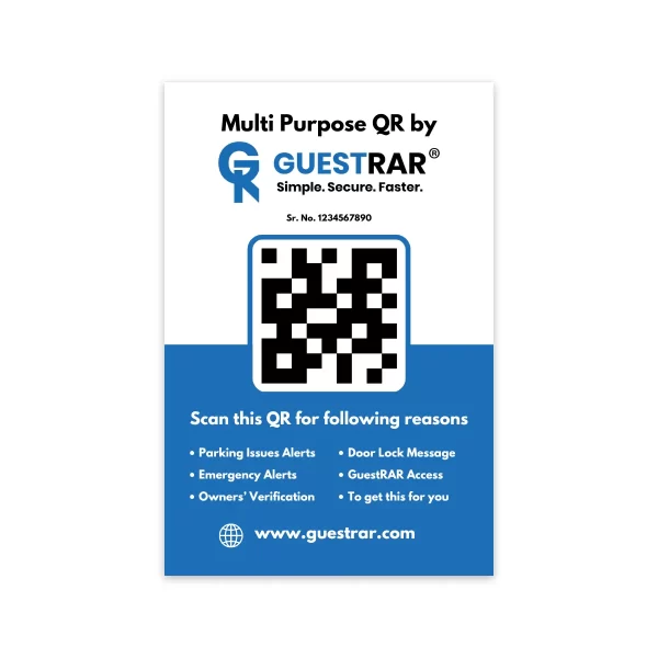 GuestRAR Multi Purpose QR Sticker