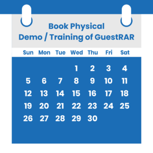Book physical demo or training of GuestRAR