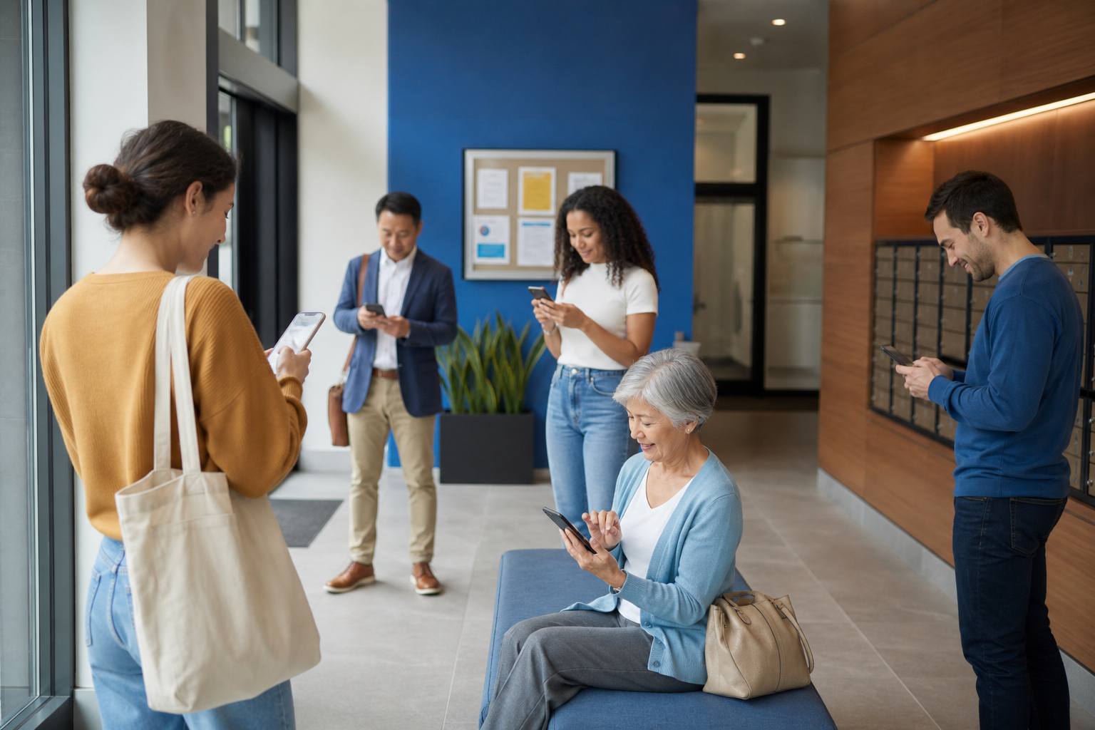 Society announcements feature connecting premise members
